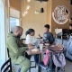 Meeting at coffee cafe
