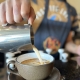 Pouring coffee